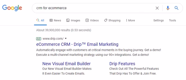 Via G2 google ads search ads example g2